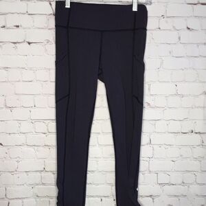 lululemon Women's Dark Purple Eggplant Full Length Rushed Leggings Size 4